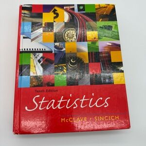 Statistics by McClave & Sincich – 10th Edition Textbook w/ CD-ROM
